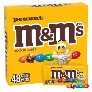 M&M'ss Peanut 46g Mini Sacs Boîte de 12 |   Bonbons au chocolat frais scellés en usine |   Distributeur en gros et vente au détail - Product Image 5