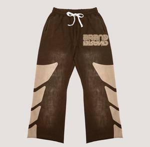 Service OEM sur mesure Ensemble pantalon de survêtement et sweat à capuche Streetwear Survêtement homme délavé à l'acide sérigraphie décolorée au soleil - Product Image 3