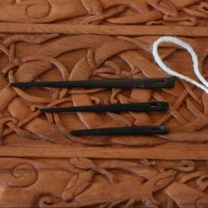 Aguja de Bordar de Cuerno de Búfalo, Aguja de Bordar Puntiaguda para Lana y Hilo, Accesorio de Costura Duradero para Tufting y Costura - Product Image 6