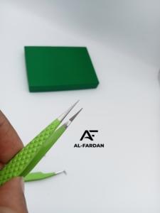 Pinzas para pestañas de 45 y 90 grados, pinzas de volumen con agarre de fibra de Color para loros, extensión de pestañas, cajas de tarjetas con logotipo personalizado, acero inoxidable - Product Image 3