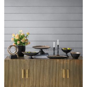 Cuenco de Metal con forma de cangrejo plateado de tendencia superior Tema costero único Esmalte Interior Acento decorativo elegante para cenar y regalar - Product Image 3