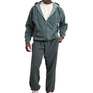 Conjuntos de Dos Piezas Personalizados para Hombre, Estilo Vintage, Transpirables, Tallas Grandes, Lavado Ácido, Corte Holgado, Logotipo Impreso Personalizado, 100% Algodón - Product Image 6