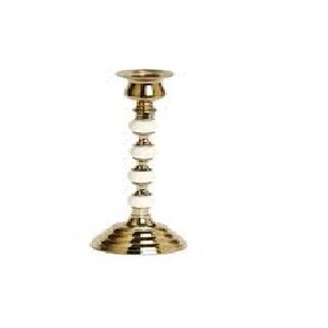 Artistic Aluminum <b>Candle</b> Holder with Unique <b>Twisted</b> Shape Ideal for Creating a Luxurious and Stylish Home Ambiance Setup - Product Image 1