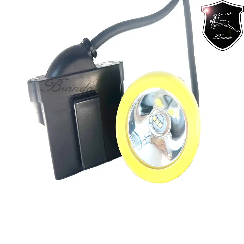 Lampe de casque de sécurité antidéflagrante KL5LM-C Brando Underground Mining LED Light Rechargeable Corded Miners Cap Lamp