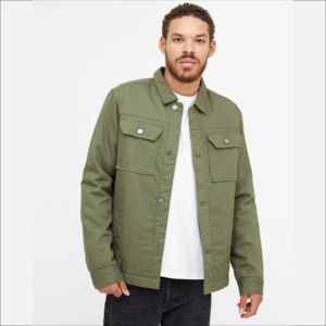 High Quality Men Stylish Canvas Denim Hooded <b>Fleece</b> <b>Lining</b> Jeans <b>Jackets</b> Wholesale LOW MOQ Streetwear Zipper Relaxed Fit Tall - Product Image 1