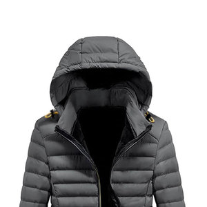 แจ็กเก็ตขนเป็ดมีฮู้ดสำหรับผู้ชาย100% ทำจากโพลีเอสเตอร์มีซิปปิด - Product Image 3