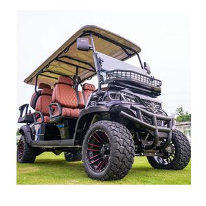 2025 voiturettes de golf électriques tout-terrain 6 places personnalisées avec moteur à courant alternatif 7.5KW vitesse 30mph nouvelle batterie lithium-ion d'énergie pour le levage - Product Image 1