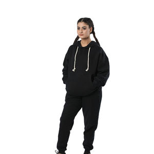 Chándal de lana de mujer ajustado personalizado, ropa de calle de gran tamaño con cordón elástico para gimnasio, Fitness, diseño al por mayor - Product Image 1