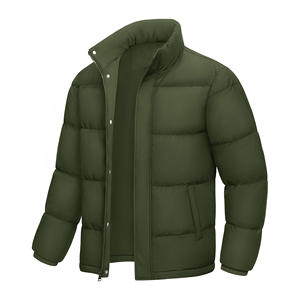 Doudoune légère en toile pour homme avec capuche Manteau isolé et chaud d'hiver résistant à l'eau pour le ski et les voyages décontractés Logo personnalisé - Product Image 3