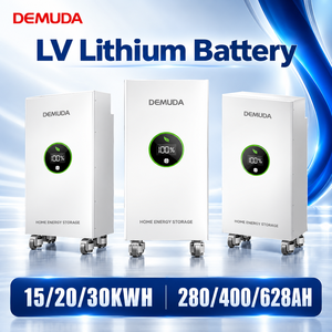 Batterie solaire résidentielle DEMUDA 15/20/30 kWh 51,2 V LiFePO4 280/400/628 Ah 6000 cycles Batterie basse tension - Product Image 1