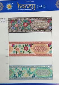 Encaje bordado floral negro elegante con detalles intrincados, perfecto para crear vestidos de novia sofisticados, ropa de noche - Product Image 5