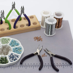 Usine directe Mini pince à bec rond en acier inoxydable bricolage couleur fil travail bijoux faisant des outils pour un usage féminin - Product Image 6