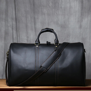 กระเป๋าดัฟเฟิลกระเป๋าหนังใส่ของขนาดใหญ่พร้อมช่องใส่รองเท้าที่จับนุ่มกระเป๋าสุดสัปดาห์กันน้ำ - Product Image 4