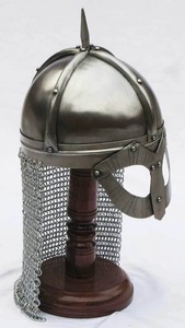 Casque médiéval Gjermundbu Spectacle Armure Costume avec chainmal Norman Viking Battle Ready Hand Forged Steel Helmet Christmas - Product Image 6