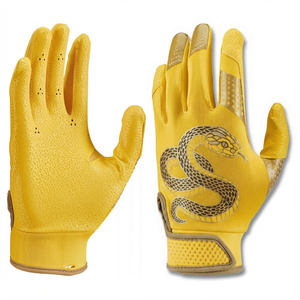 Guantes de Bateo de Béisbol Profesionales de Marca Personalizada, Precio al por Mayor, Palma de Cuero Premium, Comodidad Mejorada, Guantes de Bateo de Softbol - Product Image 2