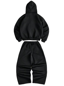 Ensemble survêtement personnalisé pour homme en molleton de coton, sweat à capuche et pantalon de jogging, vente en gros OEM, vêtements de sport, marque privée, fabrication B2B - Product Image 3