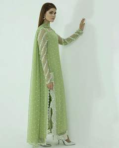 ชุดเดรสดีไซน์เนอร์สำหรับผู้หญิงชุดเดรสชนเผ่ามีสไตล์ชุดเดรสปาร์ตี้สีพื้นแบบพรีเมียมชุดเดรส kurta kurti Palazzo กางเกง dupatta - Product Image 1