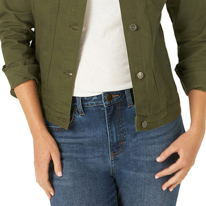 Vêtements décontractés pour femmes Veste en jean d'automne Nouveau style de vestes en jean boutonnées coupe ajustée pour femmes - Product Image 5