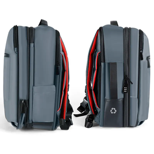 Ensemble de sacs à dos de luxe pour ordinateur portable de créateur pour hommes, fermeture à glissière portable antivol à la mode en polyester écologique - Product Image 1