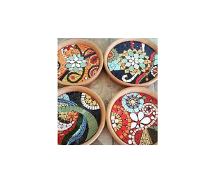 100% vrai sous-verre en mosaïque, logo personnalisé, Design différent pour le prix de gros, sous-verre en mosaïque à un prix abordable - Product Image 2