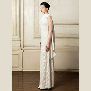 Buena Elección de ropa de mujer vestido ALIYAH vestido largo tela de celosía rústica logotipo personalizado ropa de mujer de moda - Product Image 2