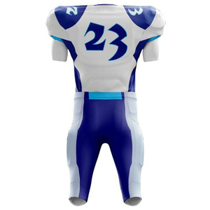 Uniformes de football américain unisexes en gros, pas chers, de haute qualité, respirants, à séchage rapide, 100% polyester, personnalisables, broderie 3D - Product Image 6
