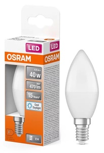 Lampada a candela LED E14 4.9W 6500K 470Lm (Osram 4058075430976) - Product Image 1