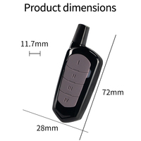 Duplicateur universel de télécommande de garage 433 MHz avec code d'apprentissage, code fixe et code roulant, ouvre-porte de garage, coque ABS, portée 20-100 m