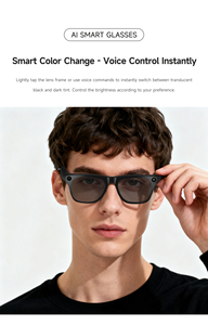 Nuevo Producto, Lentes Inteligentes con IA, Cámara, Toma de Fotos, Traducción, Reconocimiento de Objetos, Llamadas, Música, Bluetooth - Product Image 5