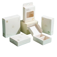 Cartons d'emballage en papier recyclables découpés sur mesure, imprimés en couleur, conception OEM, boîtes d'emballage écologiques pour usage quotidien
