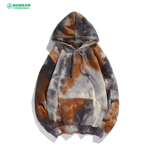 2025 Ultimate nouveau design sweat sweat à capuche en polaire lourde cravate lourde teinture lavé 100% coton 380gsm sweat à capuche pour hommes en éponge française - Product Image 5