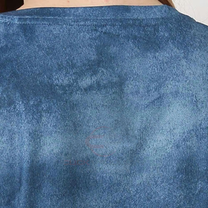 Haut court écologique délavé à l'acide pour femmes T-shirts à col rond personnalisable de haute qualité Offre Spéciale grande taille - Product Image 6