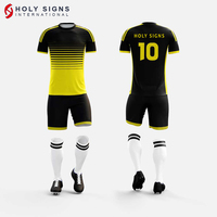 Conjunto de Uniforme de Fútbol Personalizado para Club con Calcetines, Camisetas de Fútbol para Hombre, 100% Poliéster, Transpirable y Cómodo