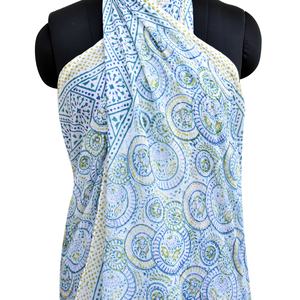 Nuevo Diseño al por Mayor, Chal de Algodón Multicolor Ecológico de Alta Calidad, Pareo Indio Estampado a Mano, Sarong de Playa Hecho a Mano - Product Image 6