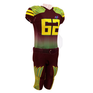 Ensemble d'uniformes de football américain, court, respirant, en spandex et polyester, conçu pour l'entraînement en équipe, les matchs, les activités sportives scolaires - Product Image 3