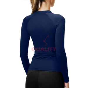 Camisa Ecuestre para mujer, camiseta atlética transpirable, tela ligera que absorbe la humedad, tops elegantes elásticos para mujer - Product Image 2