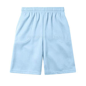 Pantalones cortos deportivos de gimnasio de secado rápido con etiqueta personalizada, ropa informal para correr con patrón sólido, hechos en Pakistán - Product Image 2