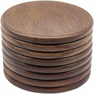 Ensemble de sous-verres en bois faits à la main de qualité supérieure tapis et tampons de protection de table élégants pour la cuisine à domicile - Product Image 3