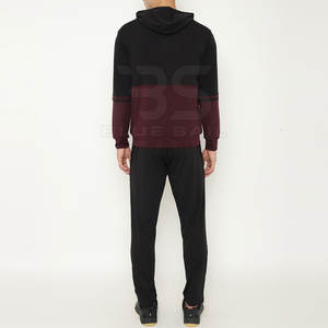 Survêtement d'entraînement classique pour hommes avec fermeture éclair complète sur le devant et pantalon de survêtement assorti Survêtement de style urbain pour hommes - Product Image 4