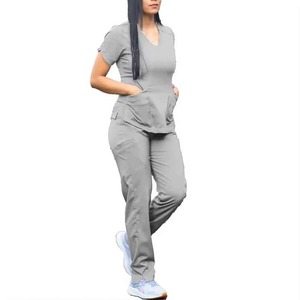 Uniforme de hospital de cintura alta Leggings de fregado Uniformes clínicos Uniforme de enfermera de mujer Fondo de fregado personalizado con logotipo - Product Image 2