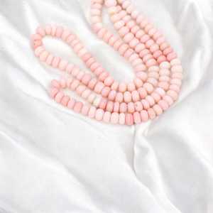 Cuentas redondas lisas de ópalo sombreado Rosa bebé natural, cuentas sueltas de piedras preciosas de 7mm a 10mm para la fabricación de joyas, suministro a granel de La India - Product Image 4