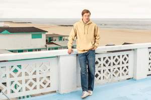 Sudadera con capucha de algodón de primera calidad para hombre, ropa de calle de gran tamaño, Sudadera con capucha informal de invierno personalizada de lana gruesa teñida lisa - Product Image 4