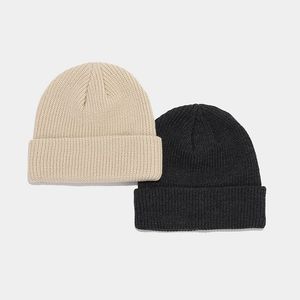 Bonnet d'hiver unisexe élégant 100% laine doux acrylique coton côtelé couleurs personnalisées en taille adulte Bonnet dans des tailles personnalisées - Product Image 2