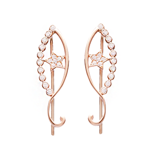 Unique Design Star CZ <b>Ear</b> <b>cuff</b> Turkish Wholesale Handcrafted 925 Sterling Silver Jewelry - Product Image 1