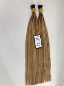 Extensiones de cabello virgen vietnamita alineado con cutícula a precio de fábrica, materia prima brasileña, Color Balayage ondulado, proveedor de alta calidad - Product Image 2