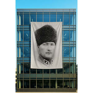 Rachel Fabric Atatrk <b>Poster</b> AS0803 Digital Printing Hanging Vinyl/Polyester Flags Banners - Product Image 1