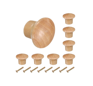 Boutons en bois naturel de haute qualité pour armoires tiroirs cuisine chambre hôtel design moderne - Product Image 6