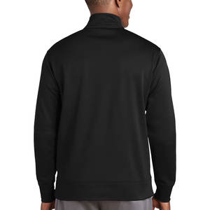 Unisex <b>Sponge</b> Fleece Sport-Wick Moisture Wicking Fleece Full Zip Jackets Black Custom - Product Image 2