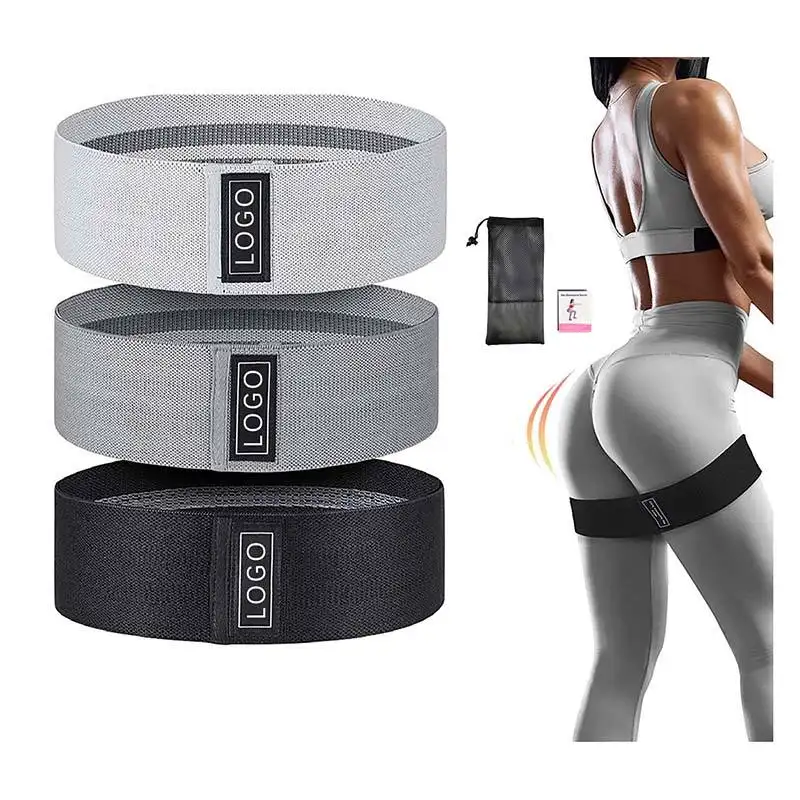 New Durable Hip Circle Yoga Anti-slip Gym Fitness Rubber Band Exercises Braided Elastic Band Hip Lifting Resistanc