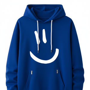 <b>Mens</b> Oversized Hooded Sweatshirt Winter Solid Color Casual Printed <b>Hoodie</b> OEM Wholesale - Product Image 1